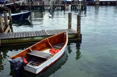 Dingy at the Ready, Woods Hole