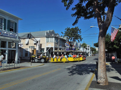 The Conch Train on Duval St