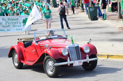 A classic '55 MG leading the band