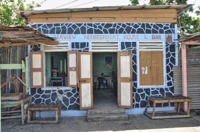 Local watering hole at Anse La Raye