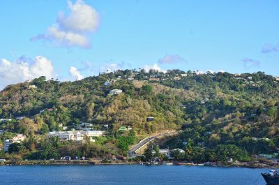 The high-rent district up on Morne Fortune