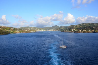 Leaving Castries, St. Lucia
