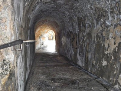 A network of tunnels connect the fortifications of San Cristobal