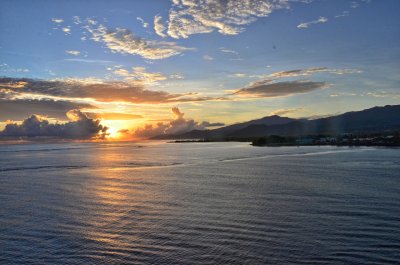 Sunrise over Western Samoa