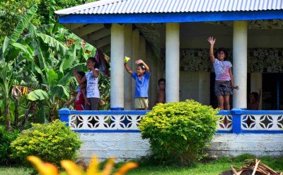 Happy Samoan children