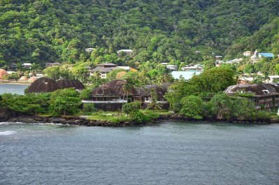 A resort destroyed by the 2009 Tsunami