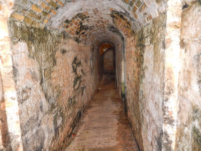 A tunnel inside the walls
