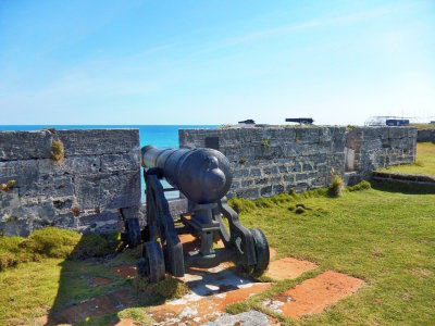 18th Century cannons still in place