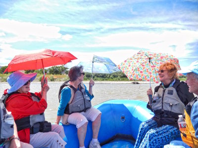 The new dangerous river activity - Parasol Rafting (you'll poke an eye out)