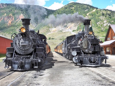In Silverton, one coming, one going