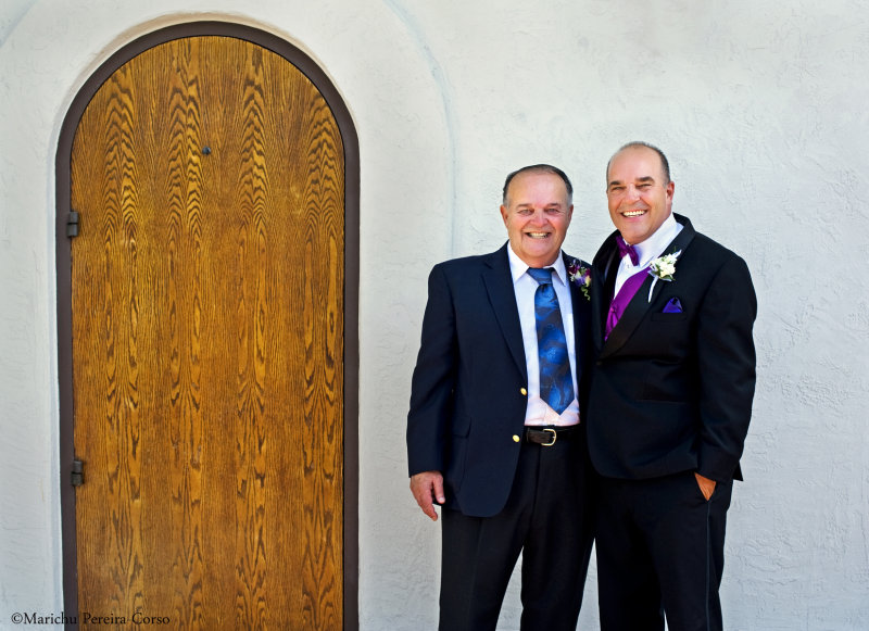 The groom and dad