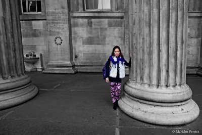 Me at the Pillars of British Museum