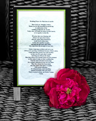 Our Wedding Prayer composed by Linda Pelayo