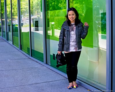 Green Glass Wall at Yerba Buena Park San Francisco