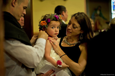 The Flower Girl and her Mom