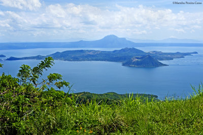 Taal Volcano and Taal Lake, view from Tagaytay