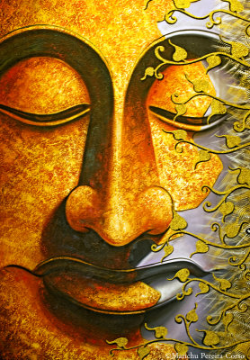Buddha painting from Thailand at my friend's house