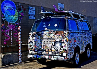 Vintage VW in Ocean Beach