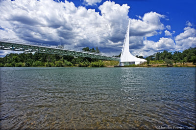 Sundial Bridge and Sacramento River