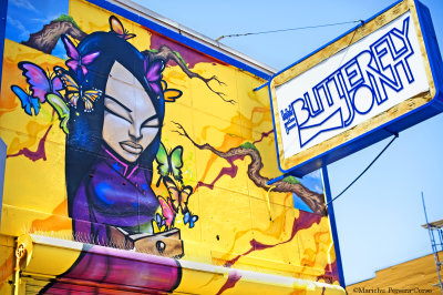 Mural in Butterfly Joint, SF Carnaval2016
