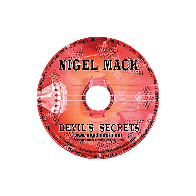 Nigel Mack Devils Secrets CD Print Label