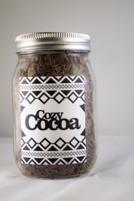 Beverage Assignment. Cozy Cocoa front label