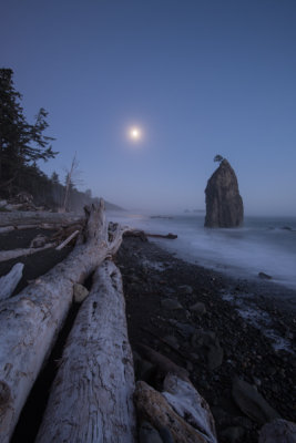 Nightfall on Rialto Beach