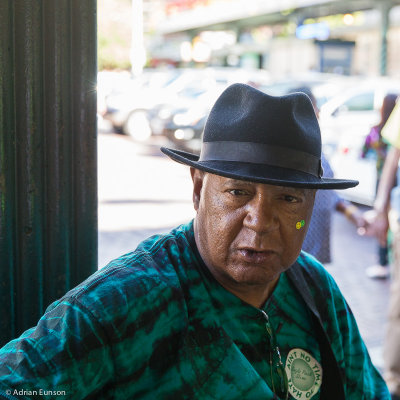 Busker at Pike Place Market, Seattle