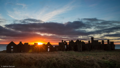 Sunrise at Slain's Castle