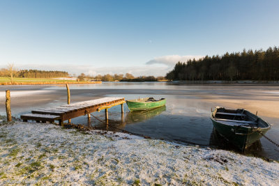 Boats at Pitfour Lake