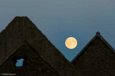 Harvest Moon at Slains Castle 1