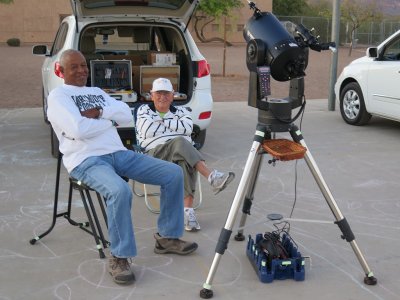 John Talley and Bill Frazer with his 8 Meade SCT