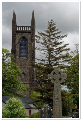 Celtic High Cross and Drumcliff Church, Ennis, Ireland