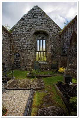 Inside Kilnaboy Church Ruins, Ireland