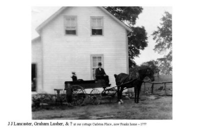 John Joseph Lancaster with Graham Lusher - in Carleton Place - undated