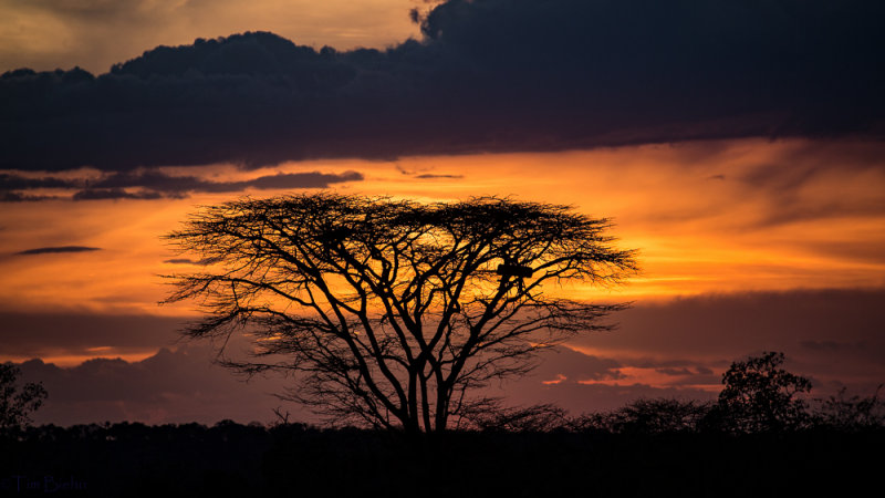 Sunset in South Omo Valley