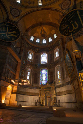Inside St. Sophia's Mosque