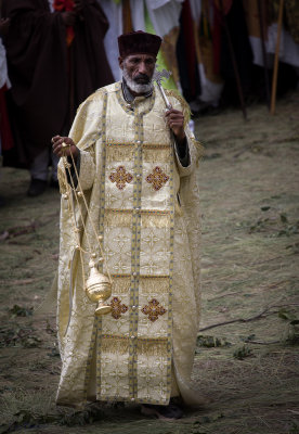 Priest at Meskel Festival