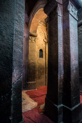 Inside ancient church