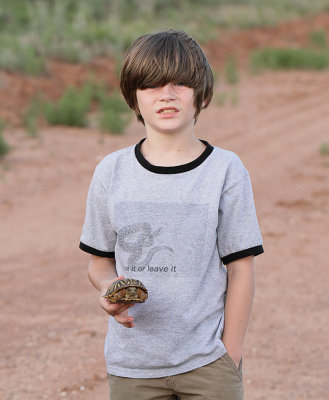 Tyler with Ornate Box Turtle