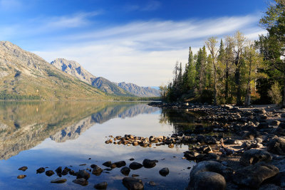 Jenny Lake with the Teton Mountain Range
