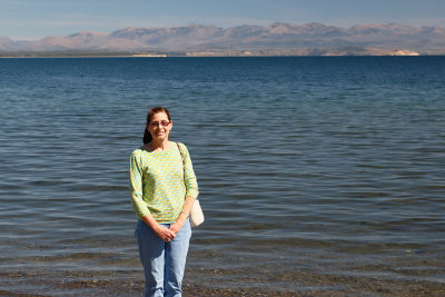 Doris at Yellowstone Lake