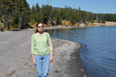 Doris at Yellowstone Lake