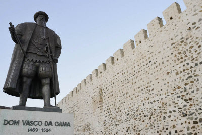 Vasco da Gama statue, Sines, Portugal