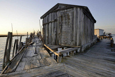 Carrasqueira palafitte pier, Portugal