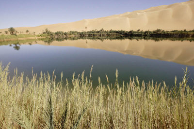 Lake Gaberoun one of the Dawada Lakes at Idhan Ubari