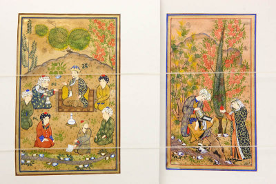 Bukhara, paintings at Emir Summer Palace
