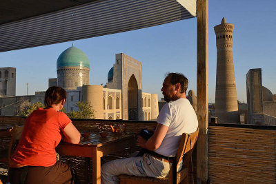 Bukhara, Mir-i-Arab Medressa and Kalon Minaret