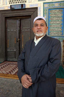 Bukhara, at the Bolo-Hauz Mosque