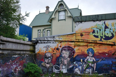 Reikjavik, backyard graffiti